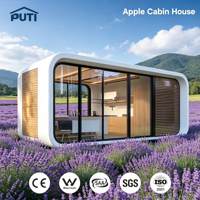 Cabane de glamping isolée de qualité supérieure, maison modulaire confortable toute saison pour le camping en plein air