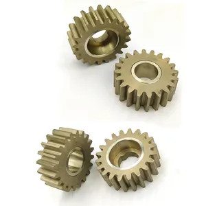 Factory Customization CNC Parts Ni-plated Chrome Plated Gear Copper Brass Bronze OEM Spur Bevel Gear