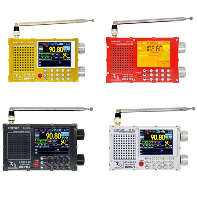 ZYSY DP-666 TEF6686 FM/LW/MW/SW Full Band Radio High Sensitivity DSP Receiver Support Secondary Development
