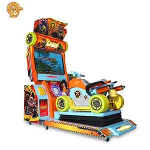 Máquina de juegos de carreras de coches, simulador electrónico Crazy Four Wheeler