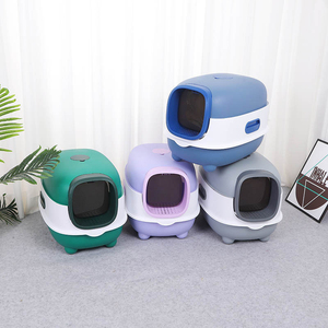 <span class=keywords><strong>Litière</strong></span> pour chat couverte en gros double boîte en plastique autonettoyante 2025 pour la vente au supermarché - Product Image 1