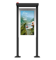 Al Aire Libre Pantalla de tablón de anuncios inteligente instalación fija señalización Digital gigante Lcd Schermo carteleras digitales