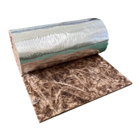 Rouleaux d'isolation en laine de verre écologique marron ASTM C1104, absorption d'humidité, R11, 3,5 pouces, UET, pour toiture