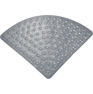 Tapis de bain en PVC personnalisé en forme d'éventail triangulaire, antidérapant pour baignoire, tapis de spa pour adultes et enfants, tapis de douche à ventouses - Product Image 1