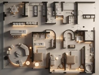 Service de conception et de rendu 3D personnalisé pour toute la maison, adapté aux villas modernes, aux caractéristiques écologiques et à la rénovation des maisons anciennes