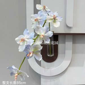 Orchidée Vanda Artificielle Secret Garden 85cm, Branche Unique, Fleur en Soie pour Décoration de Mariage - Product Image 4
