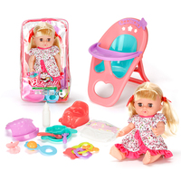 Poupée Bébé Reborn en Silicone de 14 Pouces avec 12 Sons, Boit et Fait Pipi, Accessoires de Jeu d'Imitation pour Enfants Filles