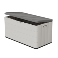 Boîte de rangement pour jouets d'enfants, 387 litres, moderne, durable, écologique, boîte de rangement pour terrasse, boîte étanche pour l'extérieur