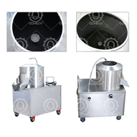 Qd Mech Automatische Yam Gember Aardappelschiller Wortel Wassen Ui Aardappel Trommel Schilmachine