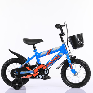 Vélo pour tout-petits QUQI 12-14-16 pouces, cadre en acier, pour garçons et filles, avec roues d'apprentissage, panier en plastique, vélo cool - Product Image 5