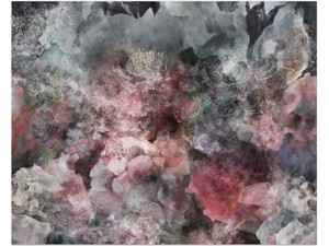 <span class=keywords><strong>Papier</strong></span> <span class=keywords><strong>peint</strong></span> de conception de nuages colorés floraux imprimables numériques pour l'amélioration de l'habitat - Product Image 4