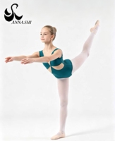 Maillot de Ballet con Tirantes Anchos y Espalda en V para Niñas, Maillot de Gimnasia para Niñas