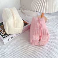 Trousse de maquillage nouveau moelleux en peluche café doux fourrure stockage Girly sac à main cadeau Teddy pochette maquillage sac de voyage