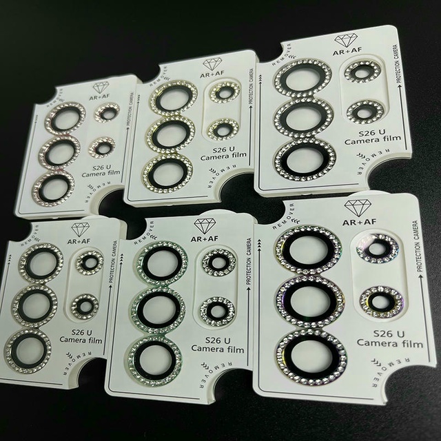 Premium HD Diamond Camera Lens Protector for Samsung S26 S26+ S26 Ultra Plus Metal Camera Lens Ring Protector