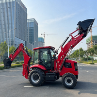 Mini Backhoe Loader Excavator Efisiensi Tinggi untuk Perataan Lahan, Pertanian, dan Lanskap, Dijual