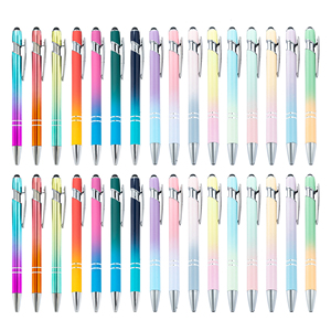 Hot Sale 2-in-1 Gradient Color Ballpoint <b>Pen</b> with Stylus Custom Logo Metal Aluminum Promotion Advertising Gift Laser Printing - Product Image 3