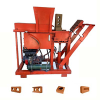 Machine manuelle de brique de sol de machine de brique d'argile comprimée de verrouillage pour des affaires d'échelle