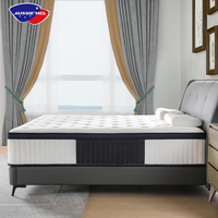 Matelas de lit orthopédique d'hôtel de fabricant chinois matelas à ressorts ensachés enroulés matelas en mousse à mémoire de forme