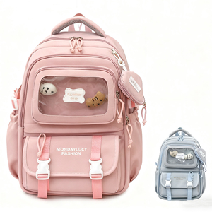 <span class=keywords><strong>Sac</strong></span> <span class=keywords><strong>à</strong></span> <span class=keywords><strong>dos</strong></span> rose pour l'école <span class=keywords><strong>primaire</strong></span> pour enfants, <span class=keywords><strong>sac</strong></span> <span class=keywords><strong>à</strong></span> <span class=keywords><strong>dos</strong></span> de grande capacité pour filles, fourniture par le fabricant, prix de gros - Product Image 1