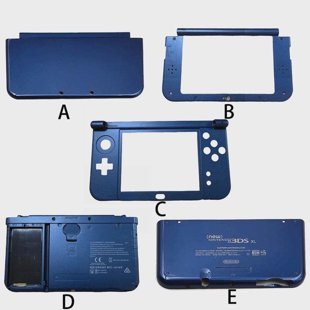 DIY <strong>Replacement</strong> <strong>Shell</strong> Suitable for NEW <strong>3DS</strong> XL/LL Game Console <strong>Replacement</strong> <strong>Shell</strong> Blue Full Set of <strong>Replacement</strong> <strong>Shell</strong> Repair Parts