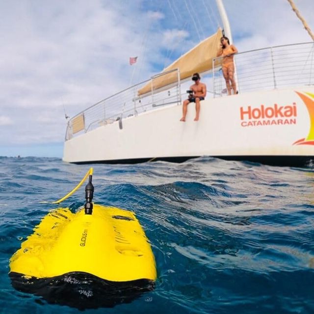 Portable and Powerful 5-Thruster Waterproof Mini Underwater Drone with 4K HD Camera 100m Tether Long-Range Remote Control