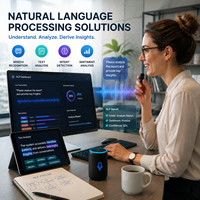 Solutions de traitement du langage naturel Logiciel IA personnalisé pour la reconnaissance vocale Chatbots Analyse du texte et automatisation intelligente