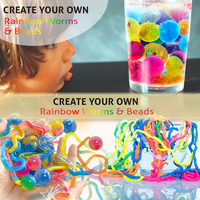 Fabricant de jouets ODM/OEM BIG BANG SCIENCE, kit de fabrication de vers et de perles arc-en-ciel pour enfants, jouet éducatif STEAM en polymère sûr, cadeau