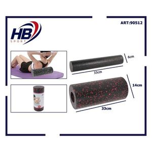 Pilier de yoga 2-en-1 en EPP rouge 33x14cm, bâtons de massage, balles et rouleaux - Product Image 1