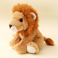 Peluche Lion Animal de la Jungle, Jouet en Peluche Lion Réaliste et Doux avec Crinière Moelleuse pour Décoration d'Intérieur et Cadeaux d'Anniversaire