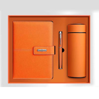 Ensemble de carnets en cuir PU A5 imprimés UV, promotionnels, pour entreprises, luxueux, modernes, économiques, multi-occasions, pour le bureau
