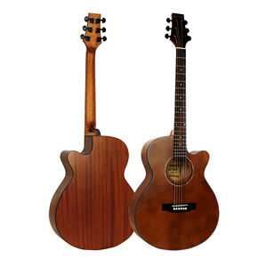 Guitare acoustique vintage en épicéa, un look unique, 40 pouces - Product Image 1