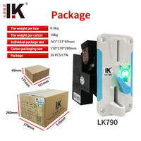 LK790 Fabricant en gros d'accepteurs de pièces LED pour distributeurs automatiques, accepteur de pièces électronique multi-pièces avec CPU
