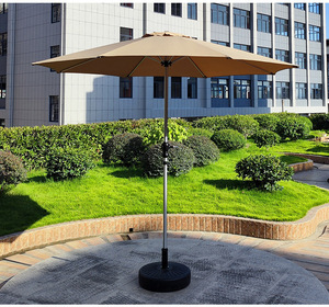 Paraguas de <span class=keywords><strong>patio</strong></span> en voladizo de hierro para exteriores con compensación de poste central para patios, cafés, jardines, hoteles, base no incluida - Product Image 5