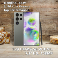 Smartphone S24 Ultra 5G LTE/CDMA Android 15 Deca Core MTK 7,3 pouces OLED HD+ 144Hz 108MP 16 Go 1 To Double SIM Charge rapide 65W