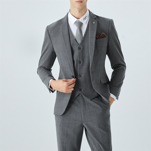 Costume 3 pièces à carreaux respirant coupe ajustée grande taille pour <span class=keywords><strong>homme</strong></span> Urban Elite – Idéal pour l'automne/<span class=keywords><strong>hiver</strong></span>, <span class=keywords><strong>tenue</strong></span> <span class=keywords><strong>professionnelle</strong></span> formelle ou de garçon d'honneur - Product Image 1
