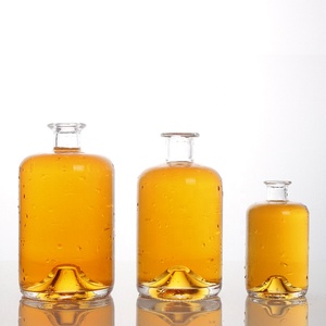 Botellas de vidrio de licor populares de fondo elevado 70cl 75cl para botella de Ginebra Tequila Whisky Vodka con tapones de corcho de 21,5mm - Product Image 6