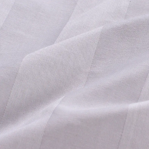 50/50 poly cotton Satin Sọc khách sạn tấm ga trải giường màu trắng và được trang bị tấm thiết lập - Product Image 4