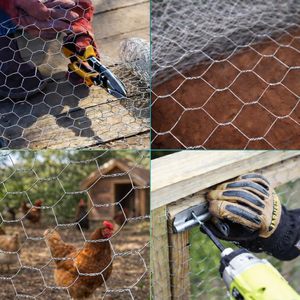 Grillage en acier hexagonal 1x10 m, 16 mm, épaisseur 0,5 mm, pour clôture de jardin et protection - Product Image 5