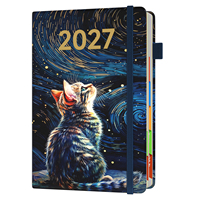 Cubierta de Cuaderno Personalizada A5 de Cuero PU con Hojas Sueltas, Impresión por Sublimación, Agenda y Diario