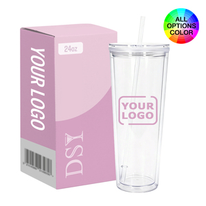 Gobelet à neige transparent pré-percé 24 oz, gobelet à neige en plastique 24 oz, globe à neige pré-percé 24 oz - Product Image 1