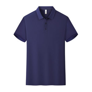 Polo Shirt Short Sleeve Solid Color Polyester Unisex Workwear Summer Wear - Product Image 4