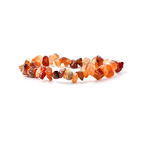 Bracelet en pierre concassée irrégulière de guérison élastique, 7 chakras, nouveau modèle