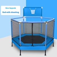 Trampoline pour Enfants de Haute Qualité avec Filet de Sécurité, Rebondeur Intérieur Extérieur pour Âge 3-12 Ans, Équipement d'Exercice Physique