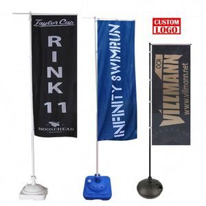 Kit de Asta de Bandera de Tela de Poliéster con Pluma, Bandera para Publicidad Exterior, Bandera con Logotipo Personalizado, Soporte de Banner Enrollable para Publicidad - Product Image 1