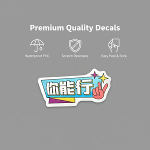 Custom die-cut stickers UV resistant waterproof eco-friendly PVC cartoon designs durable glossy laminated decorative stickers - Product Image 2