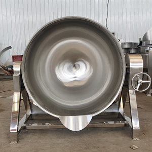 Panela de Cozinha Industrial em Aço Inoxidável 304 com Controle PLC, Grande Capacidade, Aquecimento Elétrico a Vapor para Processamento de Alimentos - Product Image 1