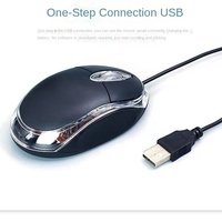 Souris optique filaire USB de petite taille, universelle, noire, lumineuse, mini souris, 11 boutons, design ergonomique, photoélectrique, vente en gros d'usine