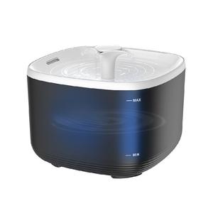 Fontaine à eau pour chat, grande capacité, filtre circulant, fonctionnement silencieux, pour chats, blanc avec transparence noire - Product Image 1