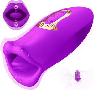 Vibratore Femminile con Luce LED, Giocattolo Erotico Giapponese, Vibratore Sexy per Donne, Lingua Vibrante per Adulti - Product Image 1