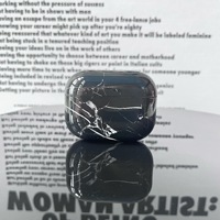 Étui pour écouteurs motif marbre pour AirPods 3 Pro 2 1 2 étuis accessoires housse de casque PC dur pour AirPods 3 étui de protection